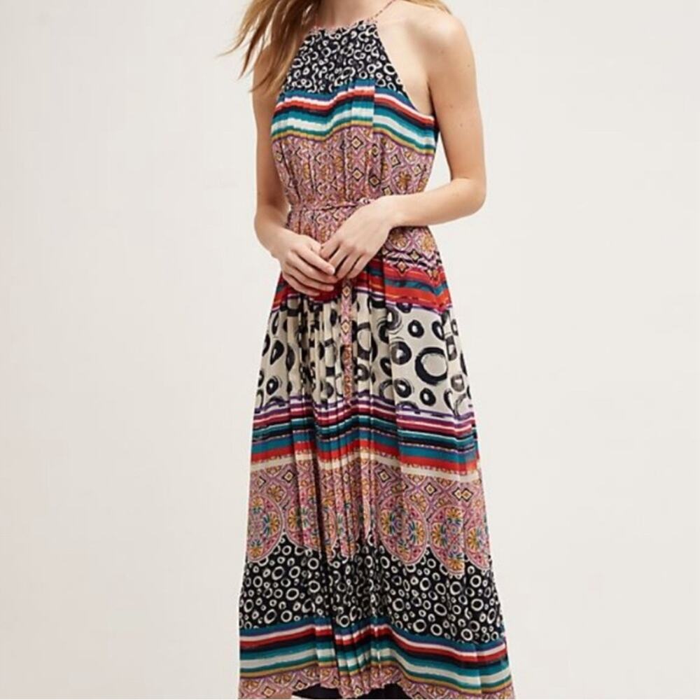 Anthropologie Donna Morgan Mayrona Midi Dress size 16 NWT